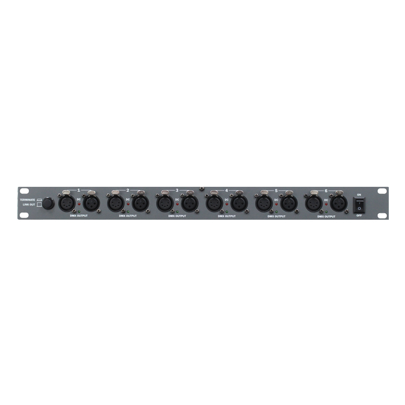 RS 6 Rackmount DMX Distribution Splitter